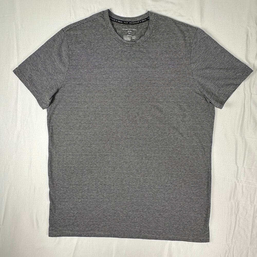 Shaquille ONeal XLT Black White Pattern T Shirt Mens